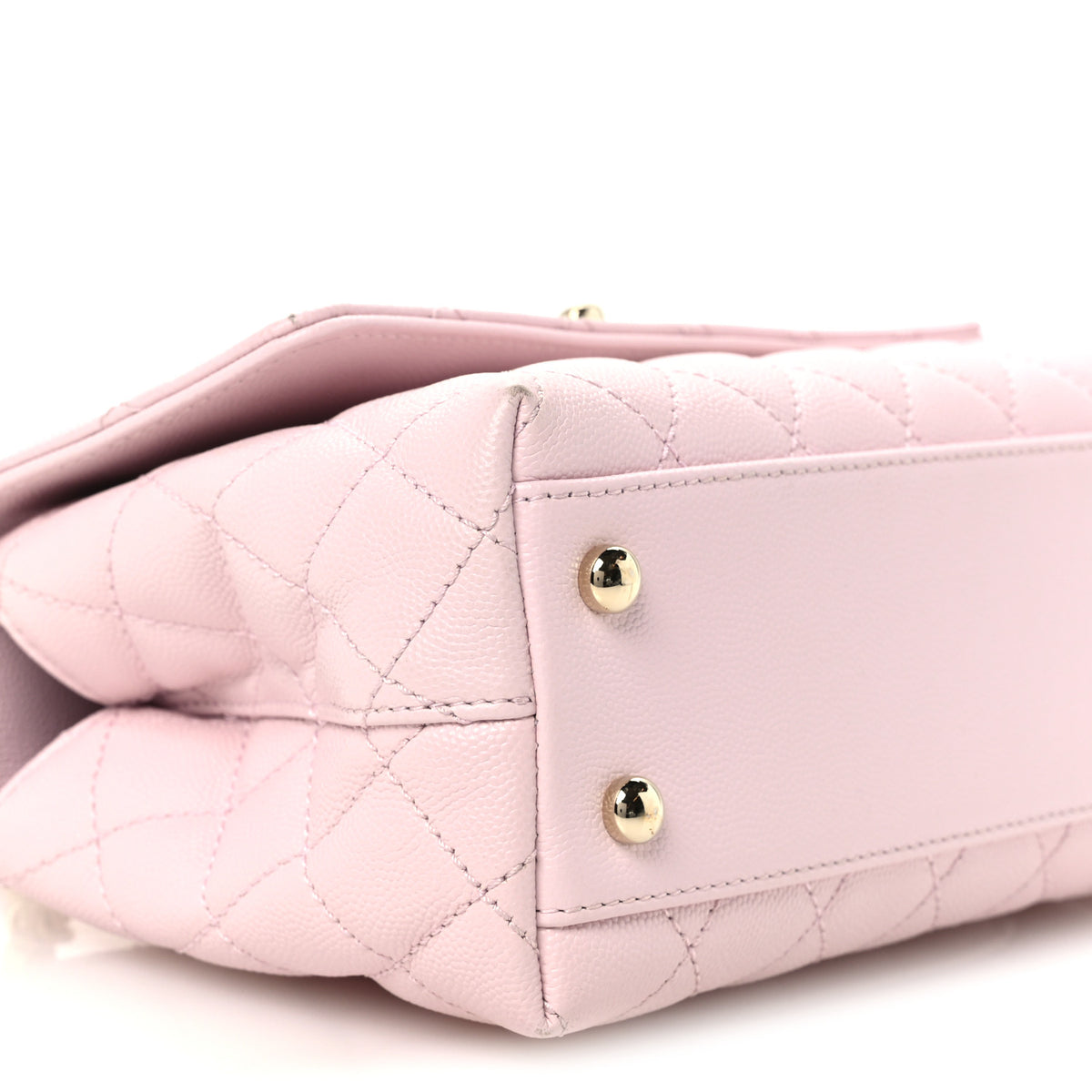 Chanel Caviar Quilted Mini Coco Handle Flap Light Pink 10 of 12