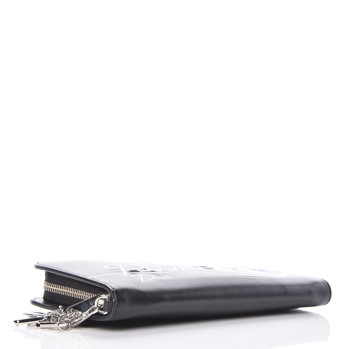 Calfskin Paradise Diorissimo Voyageur Wallet Black