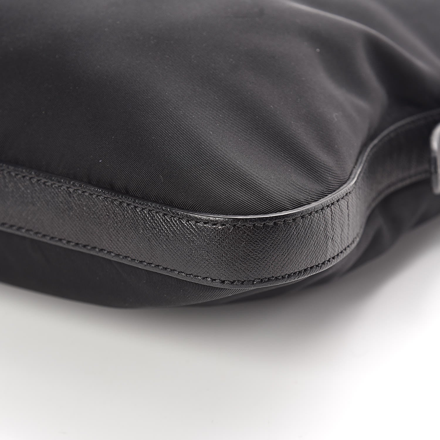 Prada Tessuto Nylon Saffiano Flat Messenger Bag Black 15 of 15