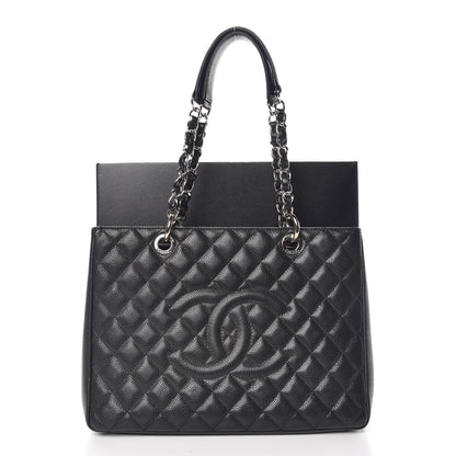 Chanel Caviar Quilted Grand Shopping Tote GST Black 12 of 12