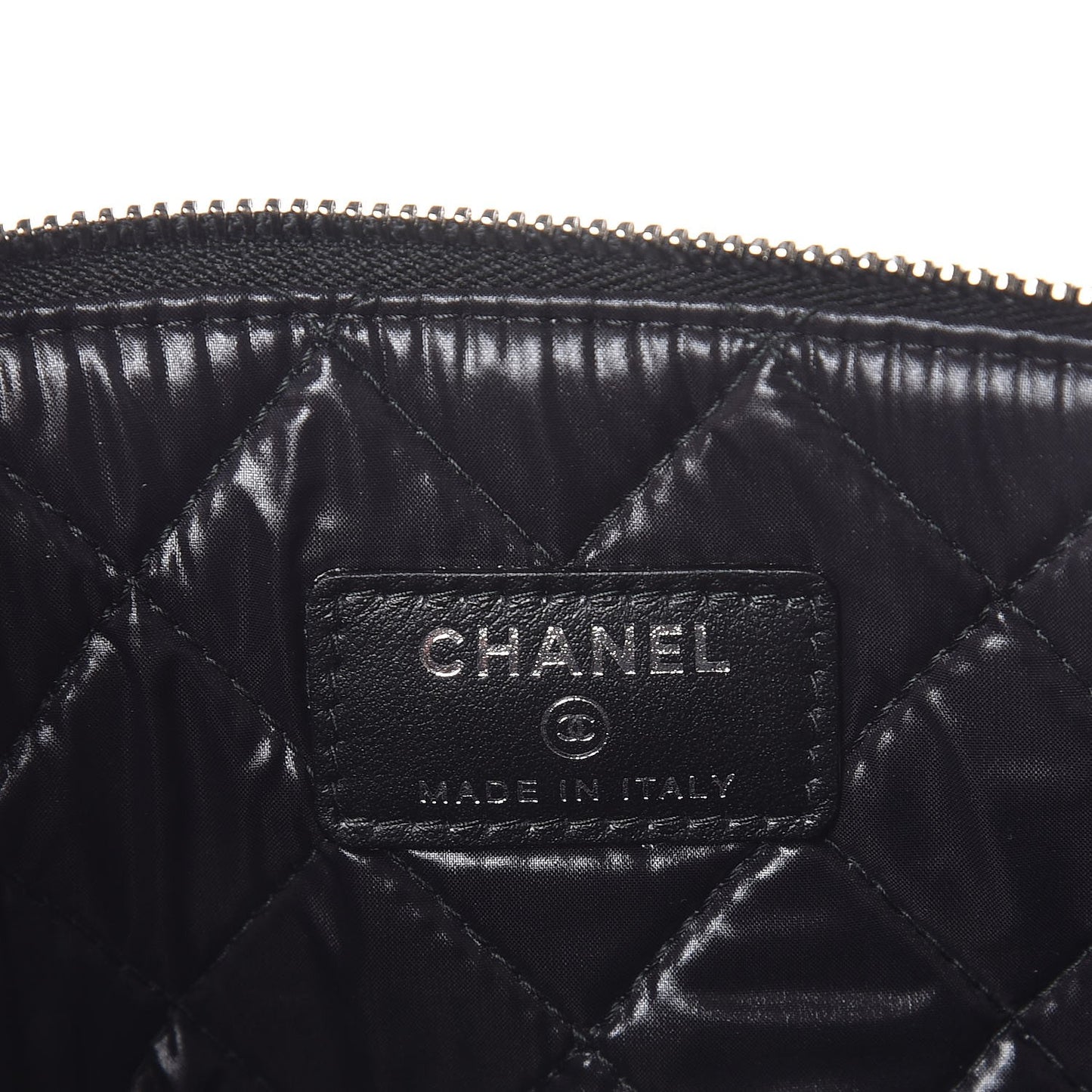 Caviar Studded Medium Deauville Pouch Black
