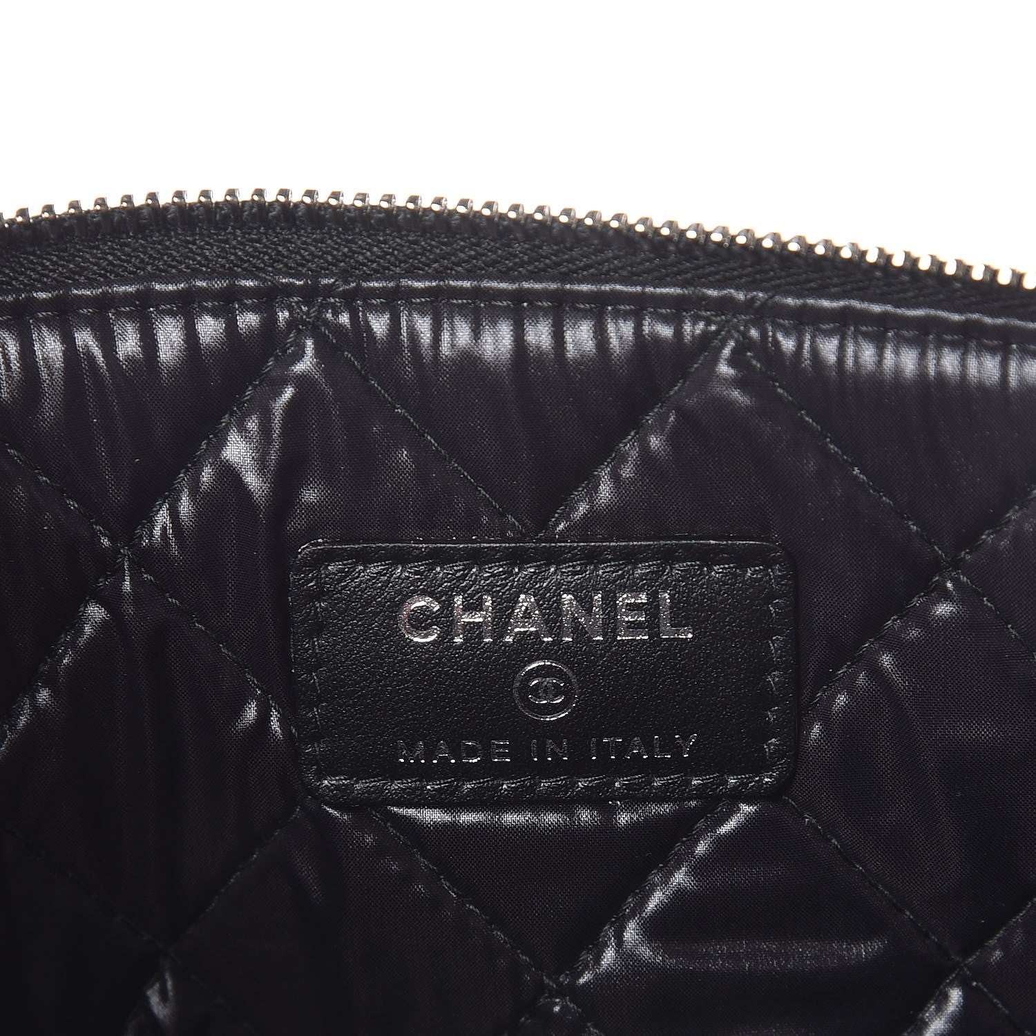 Chanel Caviar Studded Medium Deauville Pouch Black 6 of 8