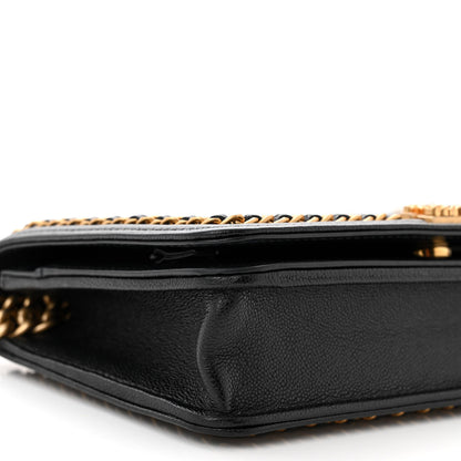 Chanel Caviar Quilted Chain Around Boy Wallet On Chain WOC Black 10 of 13
