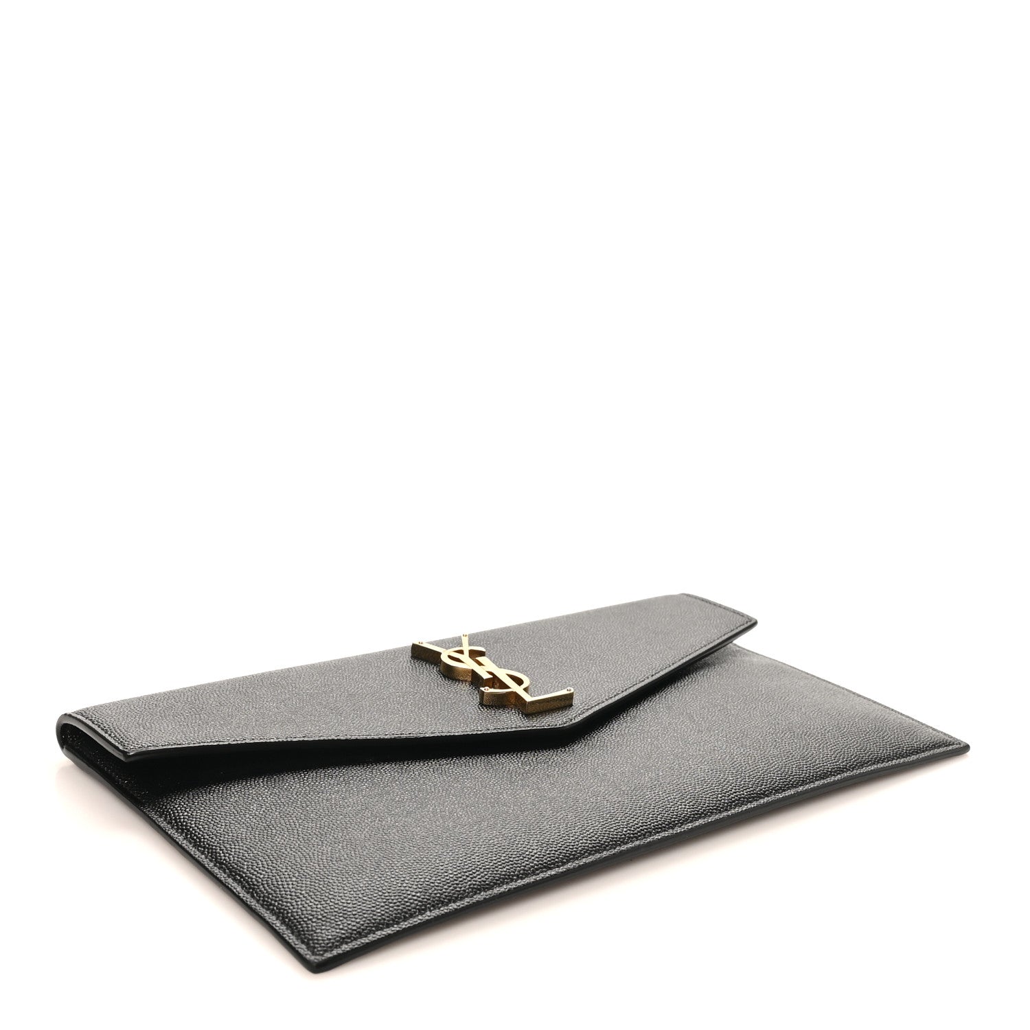 Saint Laurent Grain De Poudre Uptown Pouch Black 9 of 16