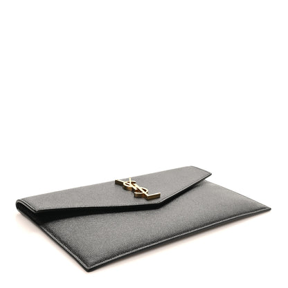 Saint Laurent Grain De Poudre Uptown Pouch Black 9 of 16
