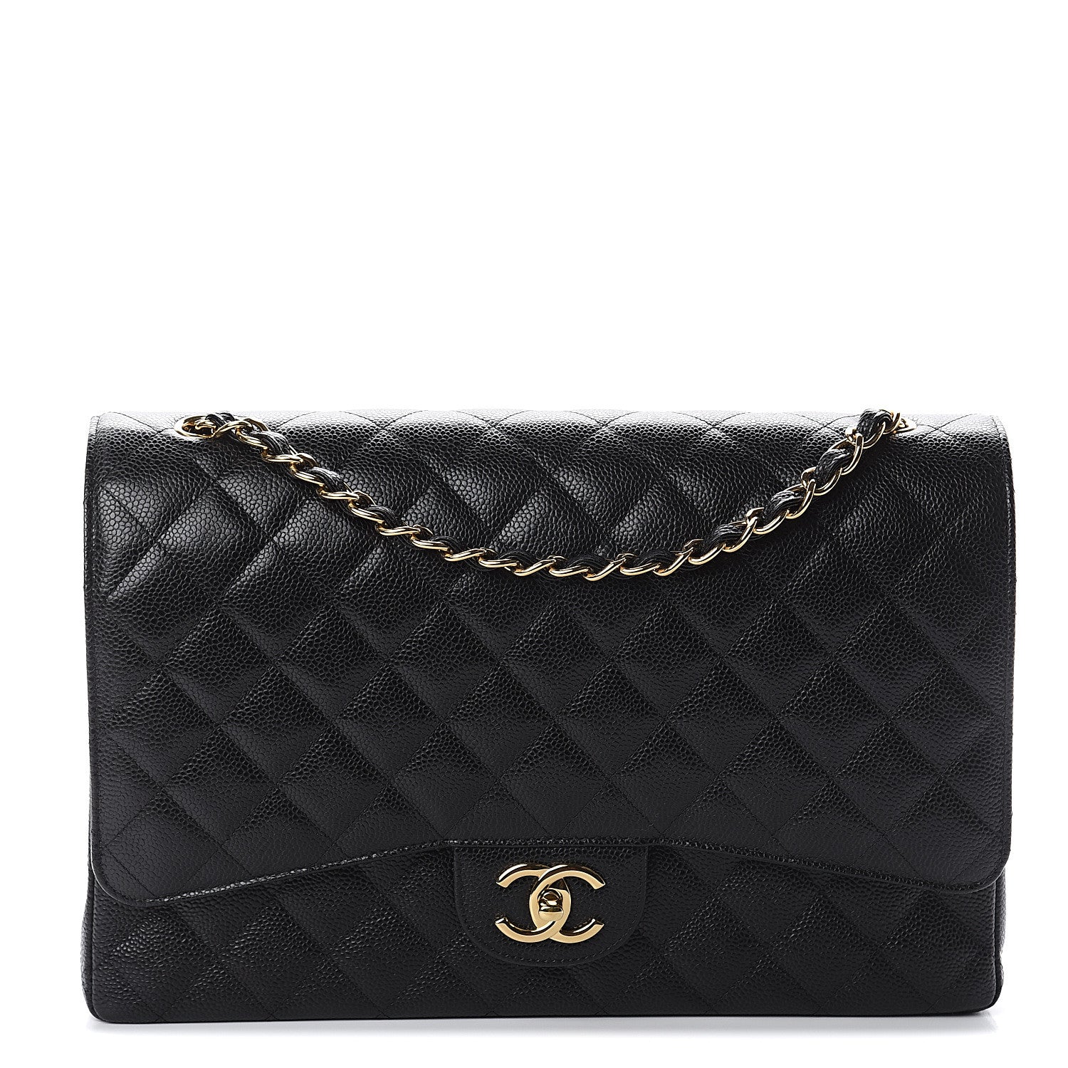 Chanel Caviar Quilted Maxi Double Flap Black 1 of 9