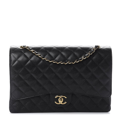 Chanel Caviar Quilted Maxi Double Flap Black 1 of 9