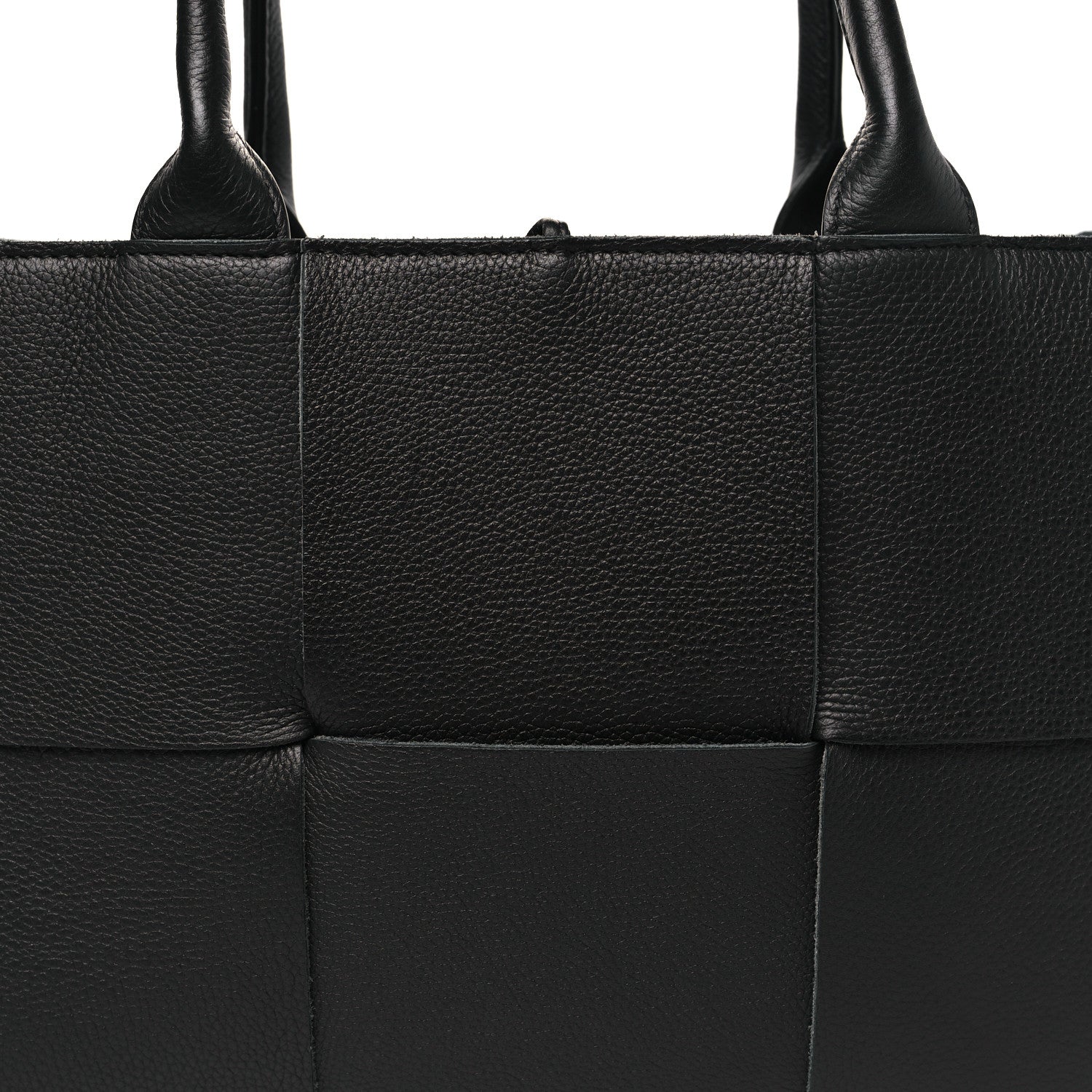 Bottega Veneta Grained Calfskin Intrecciato Small Arco Tote Black 8 of 10