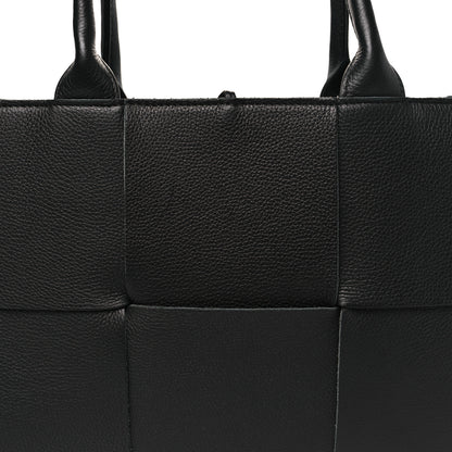 Bottega Veneta Grained Calfskin Intrecciato Small Arco Tote Black 8 of 10