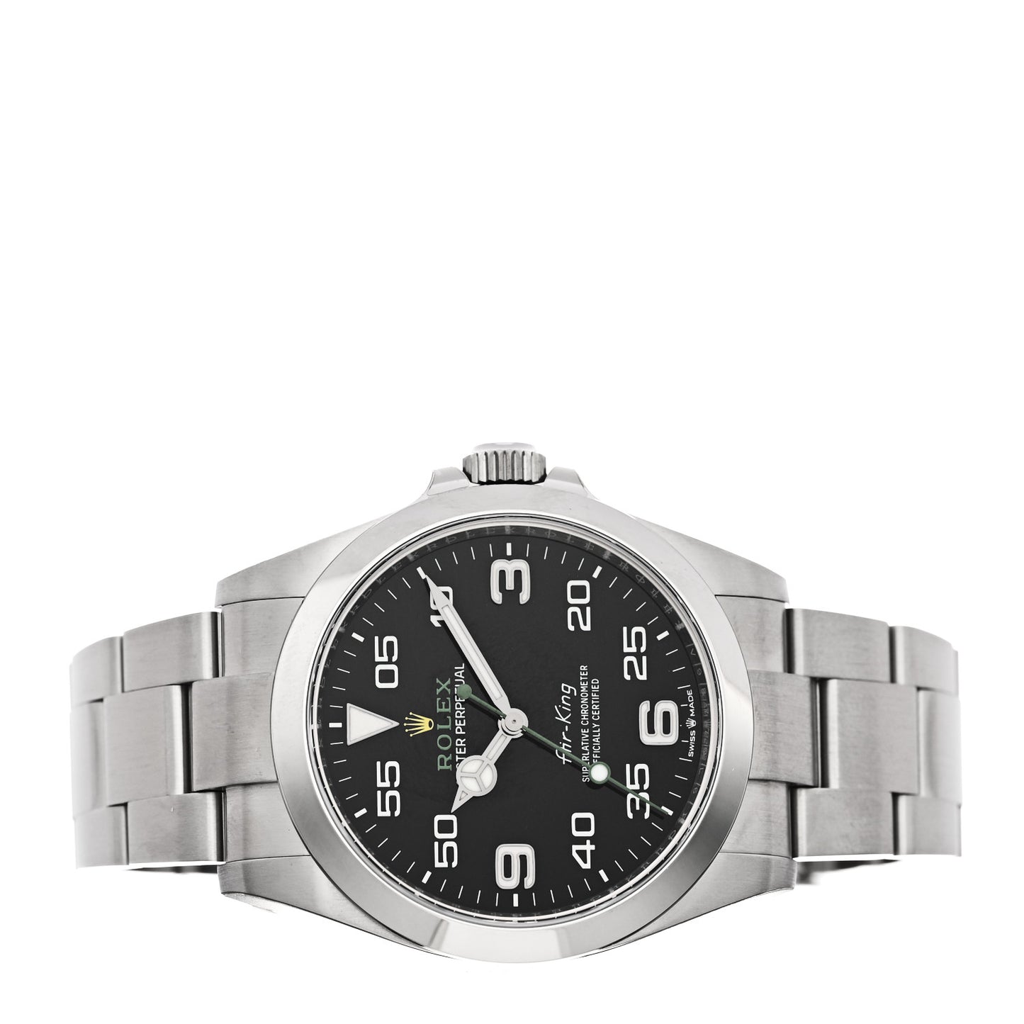 Stainless Steel 40mm Air-King Oyster Perpetual Watch Black 126900