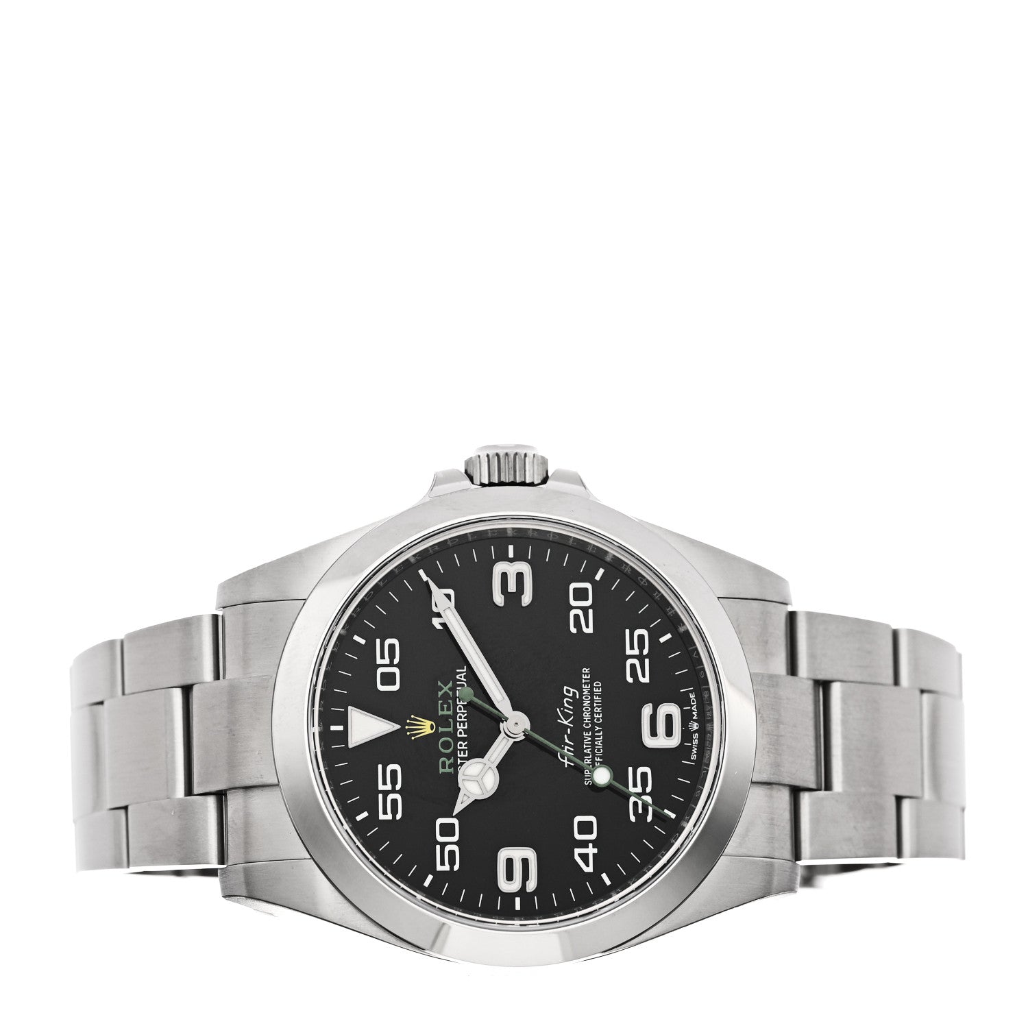 Rolex Stainless Steel 40mm Air-King Oyster Perpetual Watch Black 126900 2 of 5
