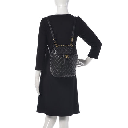 Chanel Calfskin Quilted Small Urban Spirit Backpack Black 2 of 10