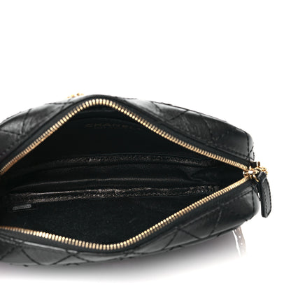 Chanel Aged Calfskin Quilted Mini Reissue Camera Case Black 5 of 10