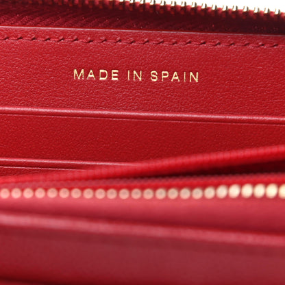Chanel Caviar Quilted Medium Zip Around Wallet Red 7 of 8