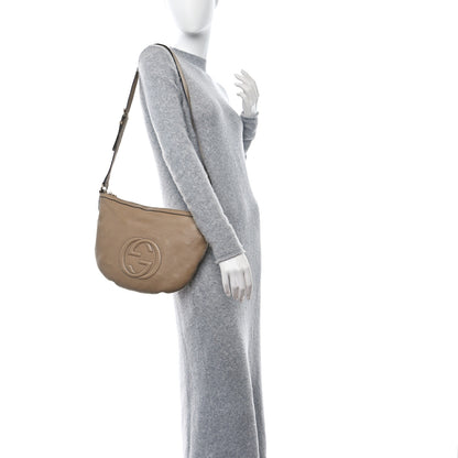 Gucci Pebbled Calfskin Small Soho Hobo Nude 2 of 9