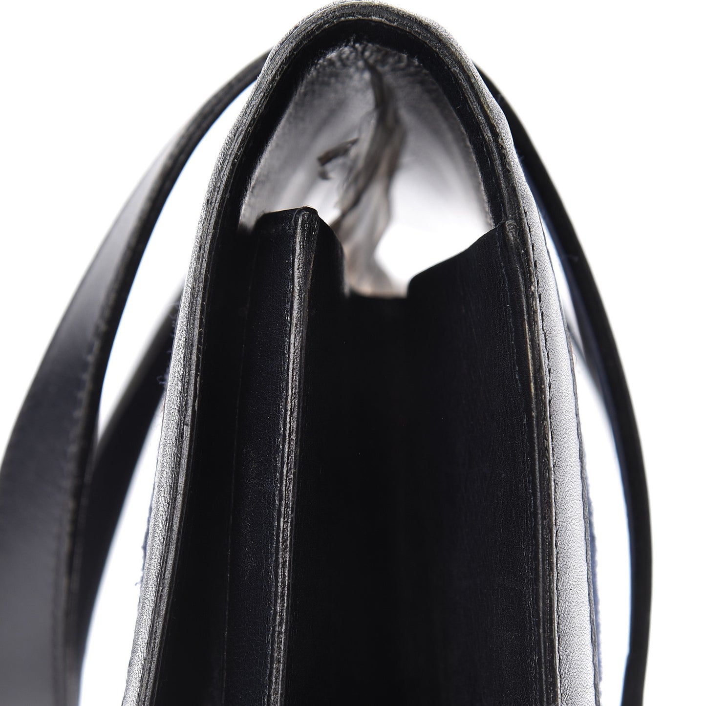 Lambskin Jersey Quilted Shoulder Bag Navy