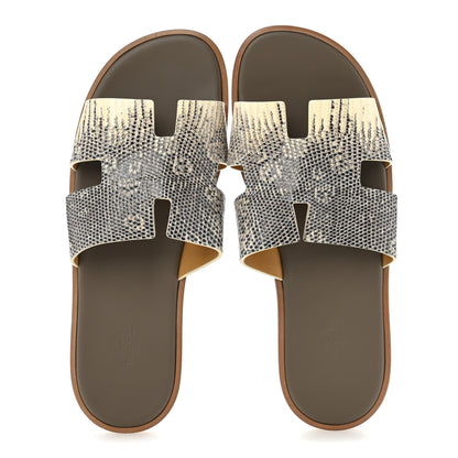 Hermes Lizard Mens Izmir Sandals 44 Ombre 2 of 9