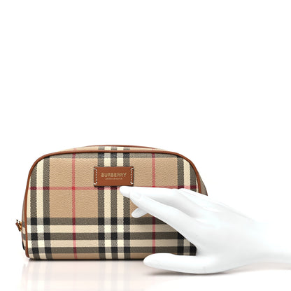 Burberry House Check Small Cosmetic Pouch Archive Beige 2 of 10