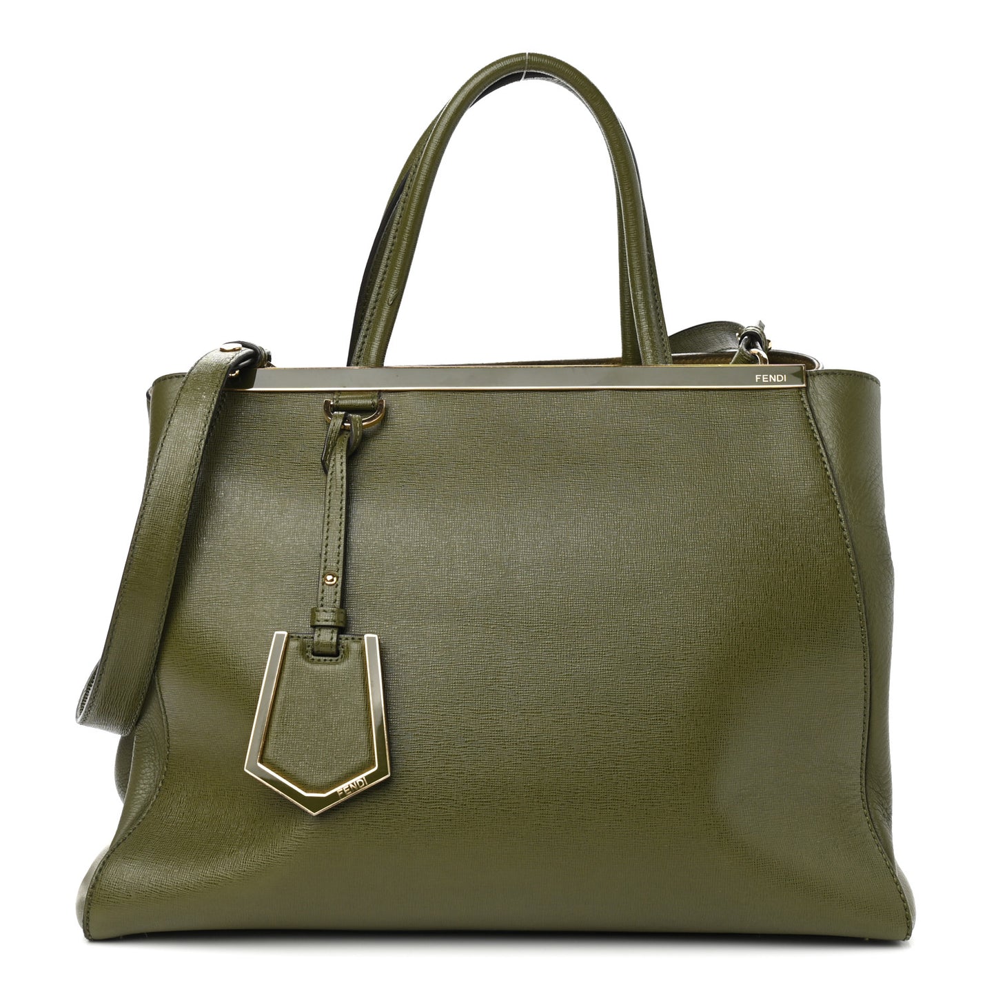 Vitello Elite Flamingo Regular 2Jours Tote Oliva