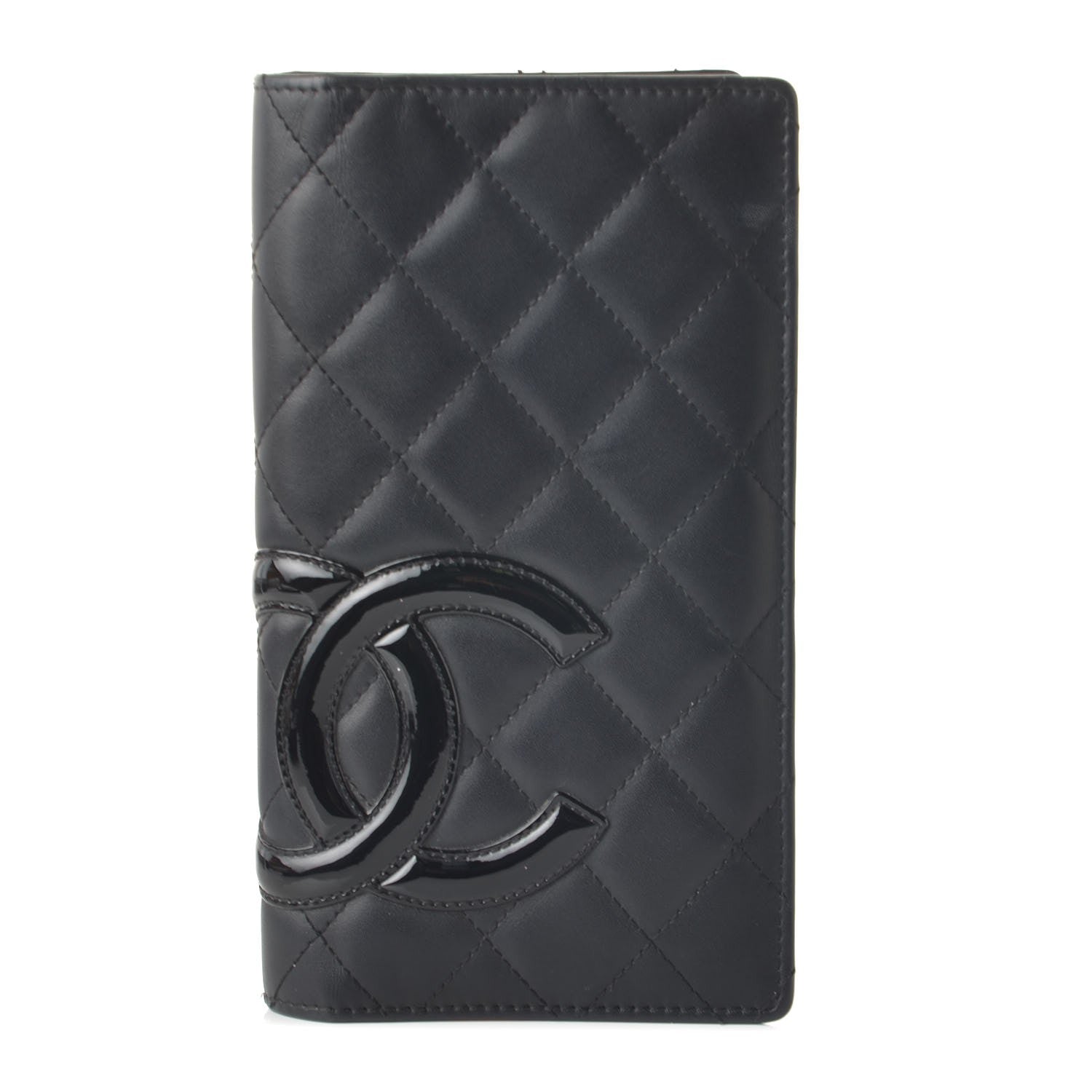 Chanel Calfskin Quilted Cambon Yen Wallet Black 1 of 12