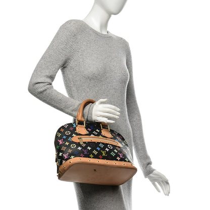 Louis Vuitton Monogram Multicolor Alma Black 2 of 14