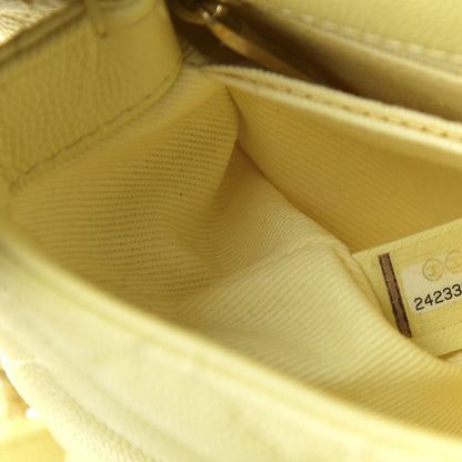 Chanel Caviar Quilted Mini Coco Handle Flap Yellow 9 of 11
