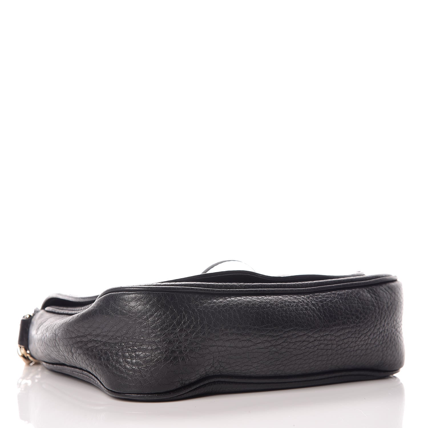 Gucci Pebbled Calfskin Small Soho Flap Crossbody Black 4 of 13