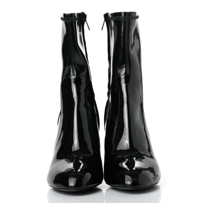 Louis Vuitton Patent Silhouette Ankle Boots 35.5 Black 2 of 9