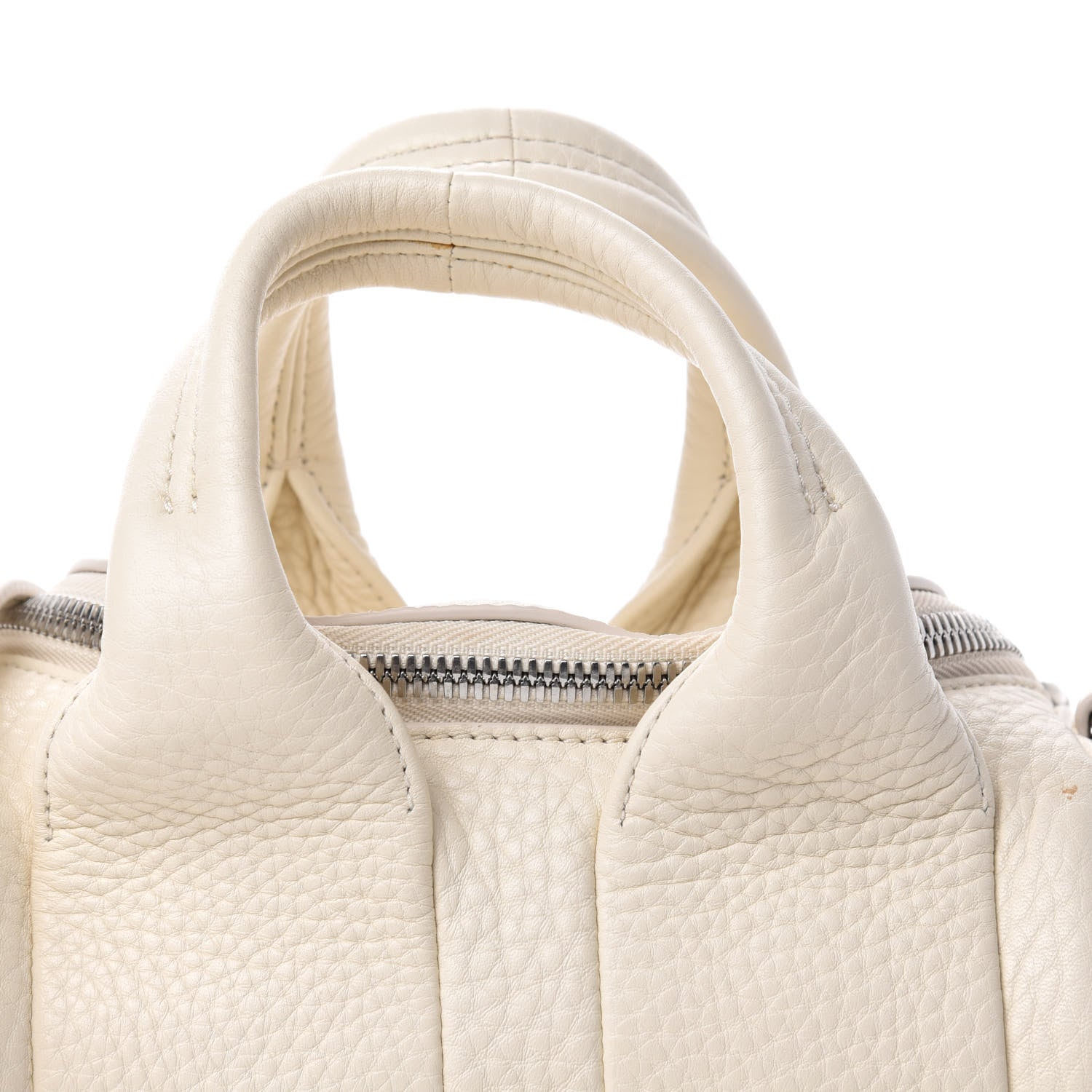 Alexander Wang Pebbled Lambskin Mini Rockie Bone Rhodium Hardware 10 of 10