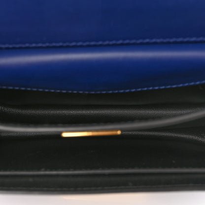Prada City Calf Saffiano Cahier Bag Bluette Black 4 of 8