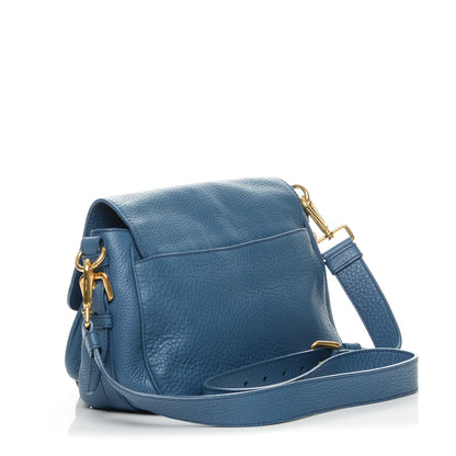 Prada Vitello Daino Messenger Bag Cobalto 3 of 8