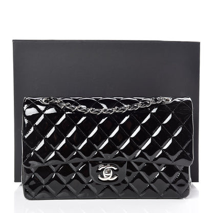 Chanel Patent Quilted Medium Double Flap Black 11 of 11