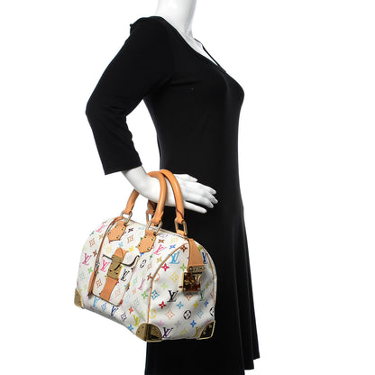 Louis Vuitton Monogram Multicolor Speedy 30 White 2 of 10