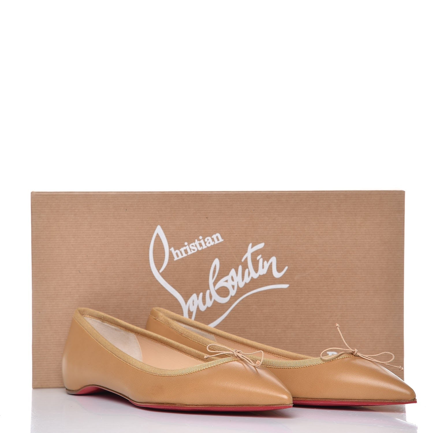 Christian Louboutin Nappa Solasofia Flats 38.5 Nude 11 of 11