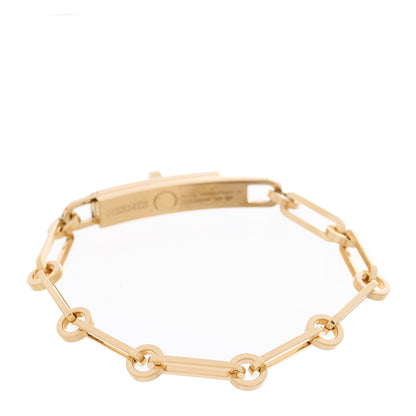 Hermes 18K Yellow Gold Diamond Pave PM Kelly Chaine Bracelet SH 2 of 3