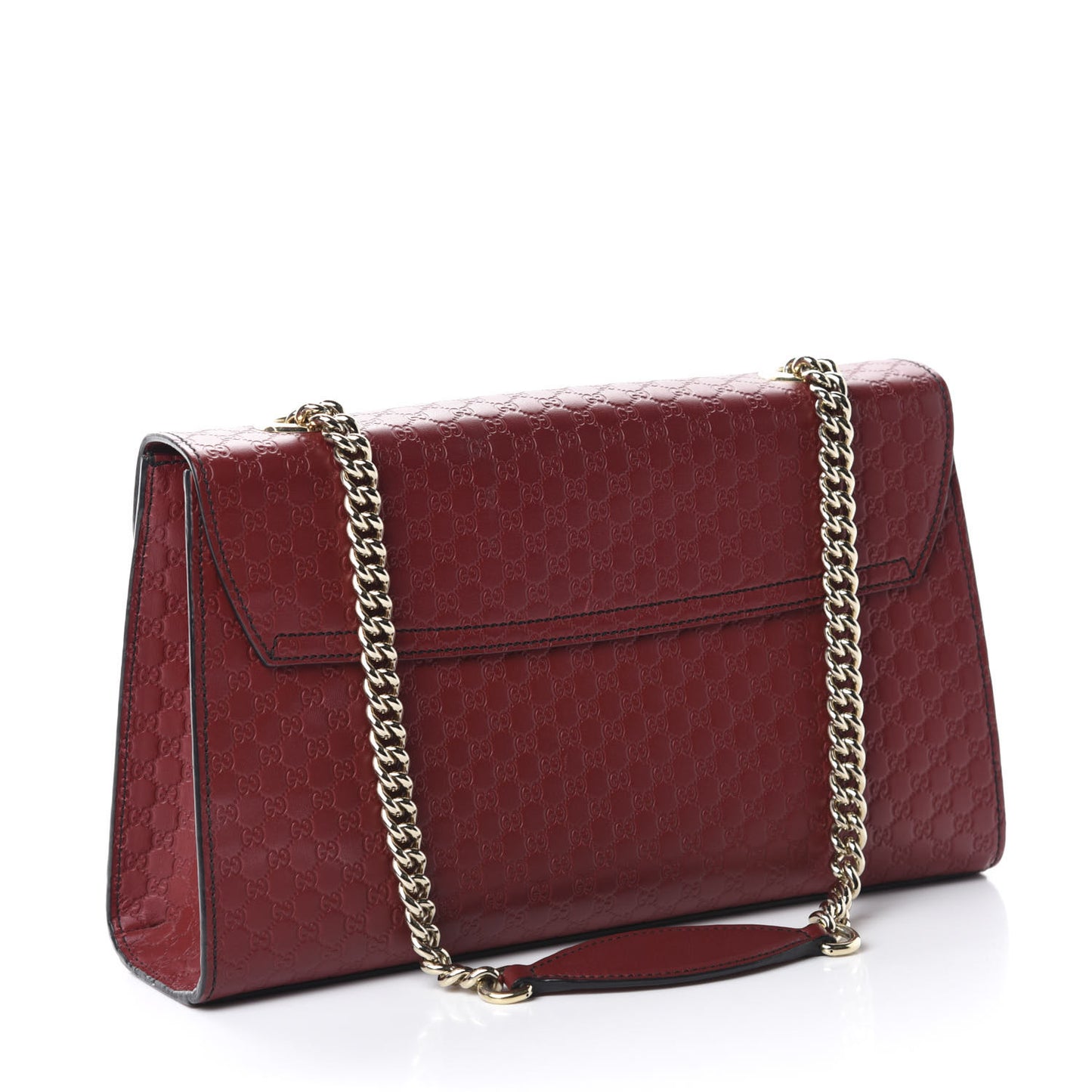 Microguccissima Medium Emily Chain Shoulder Bag Red