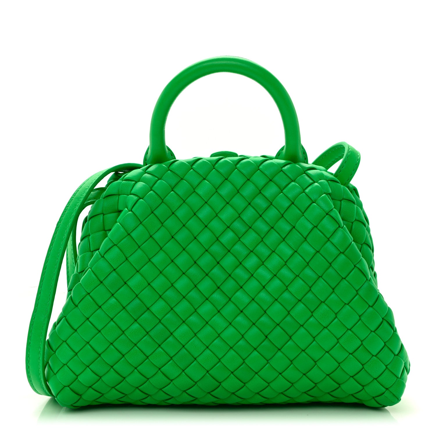 Bottega Veneta Nappa Intreccio Mini Padded Handle Bag Parakeet 1 of 7