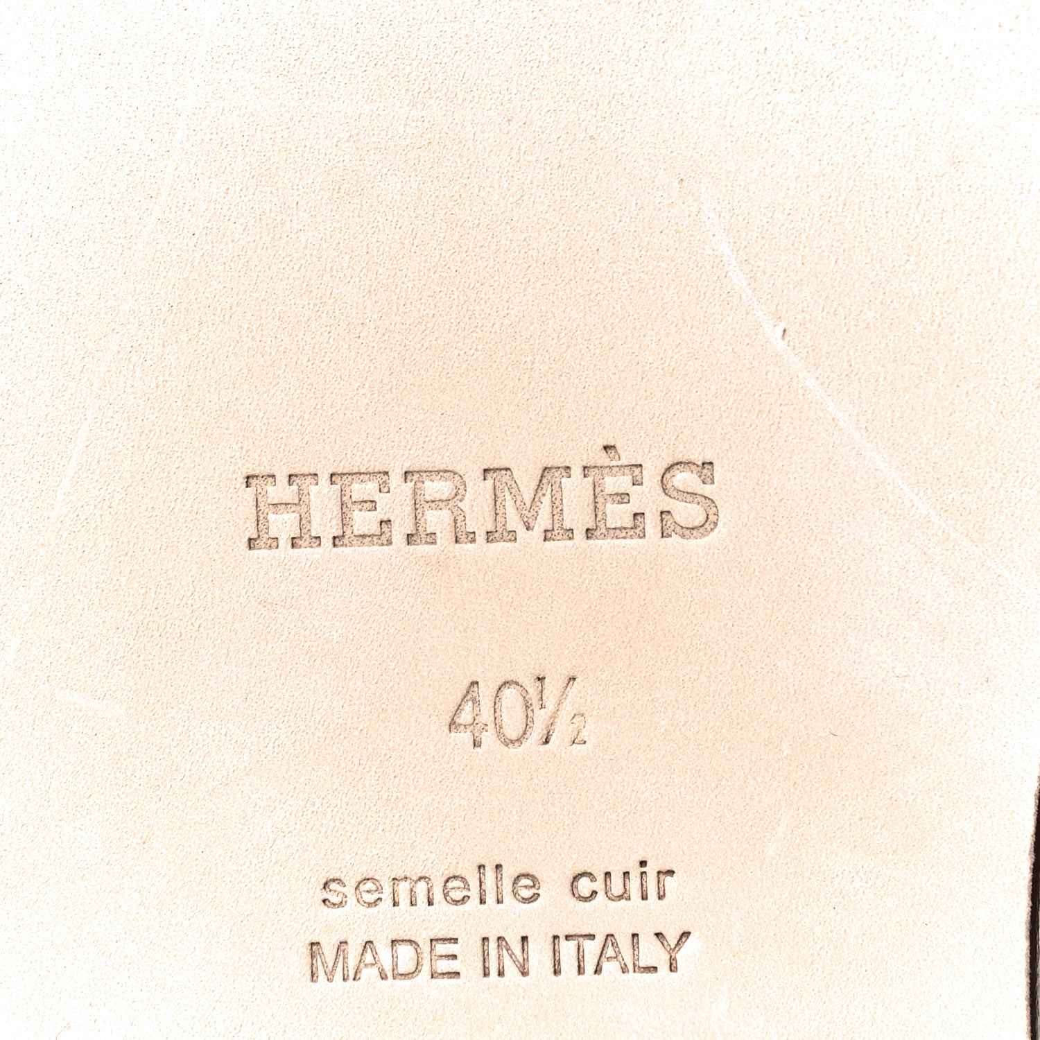 Hermes Calfskin Mens Vaisseau Sandals 40.5 Naturel 9 of 10