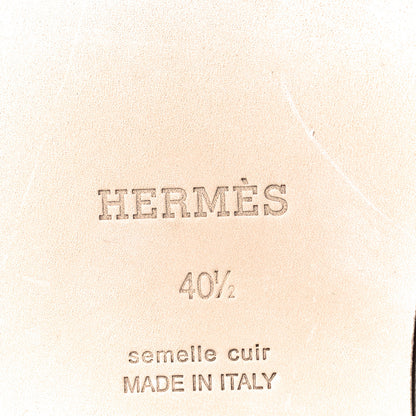 Hermes Calfskin Mens Vaisseau Sandals 40.5 Naturel 9 of 10