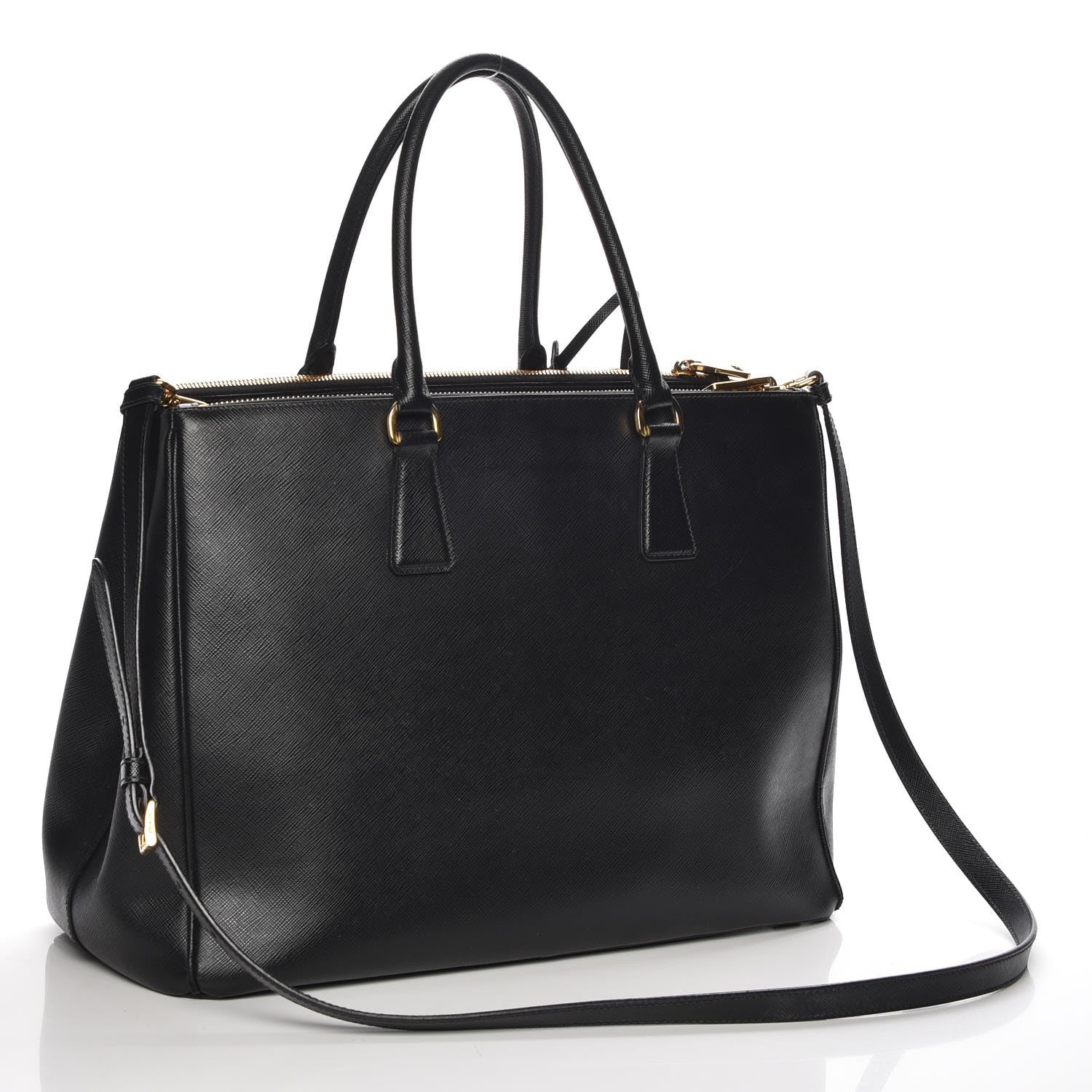 Prada Saffiano Large Galleria Double Zip Tote Black 4 of 8