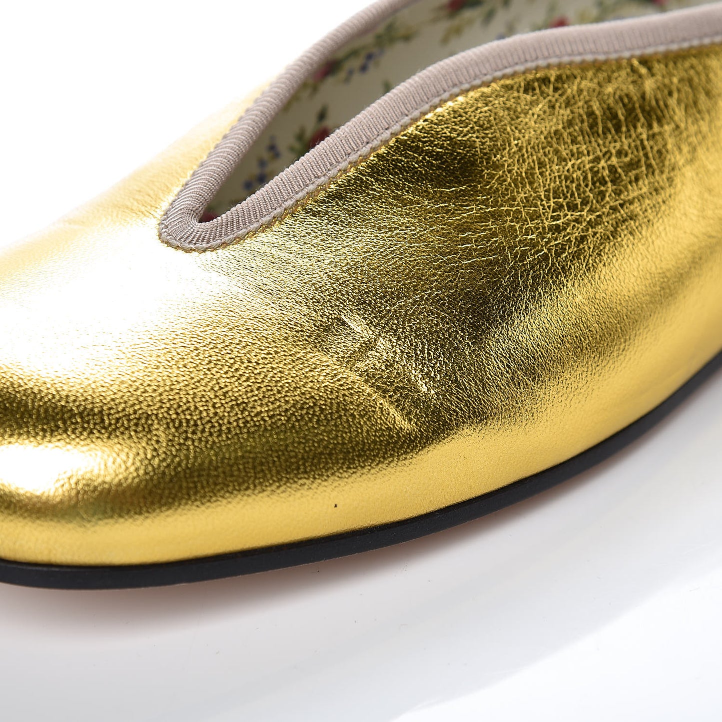Metallic Nappa Patent Hannelore Detachable Platform Sandals 35.5 Gold