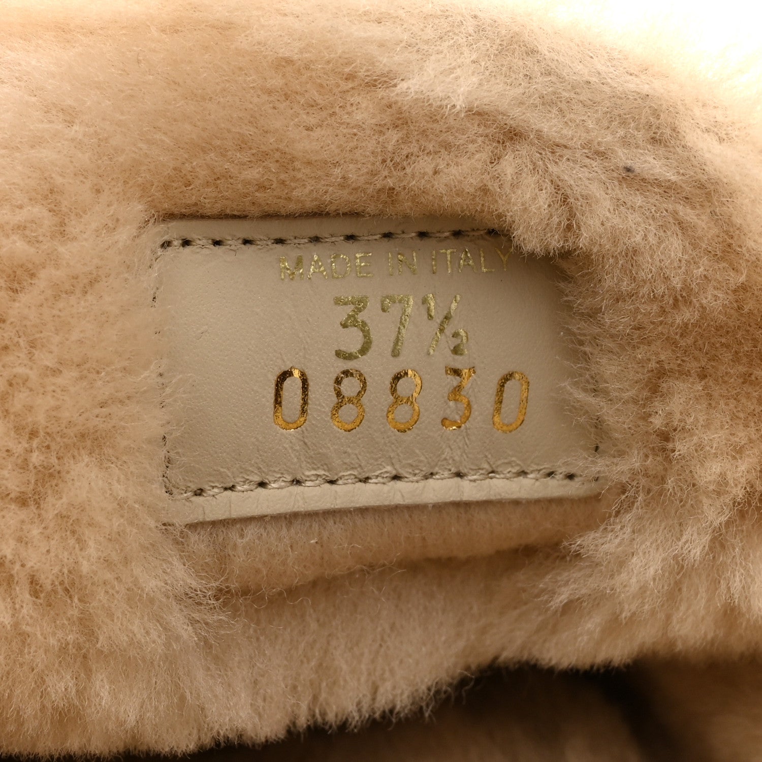 Miu Miu Suede Shearling Mules 37.5 Beige Khaki 9 of 9