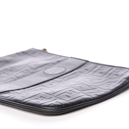 Fendi Calfskin FF Embossed Pouch Black 11 of 11