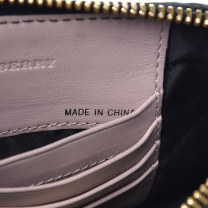 Burberry Signature Grain Calfskin Check Embossed Small Chichester Crossbody Clutch Bag Pink 7 of 11