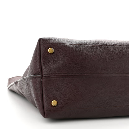 Tom Ford Grained Calfskin Alix Padlock Zip Tote Burgundy 7 of 13