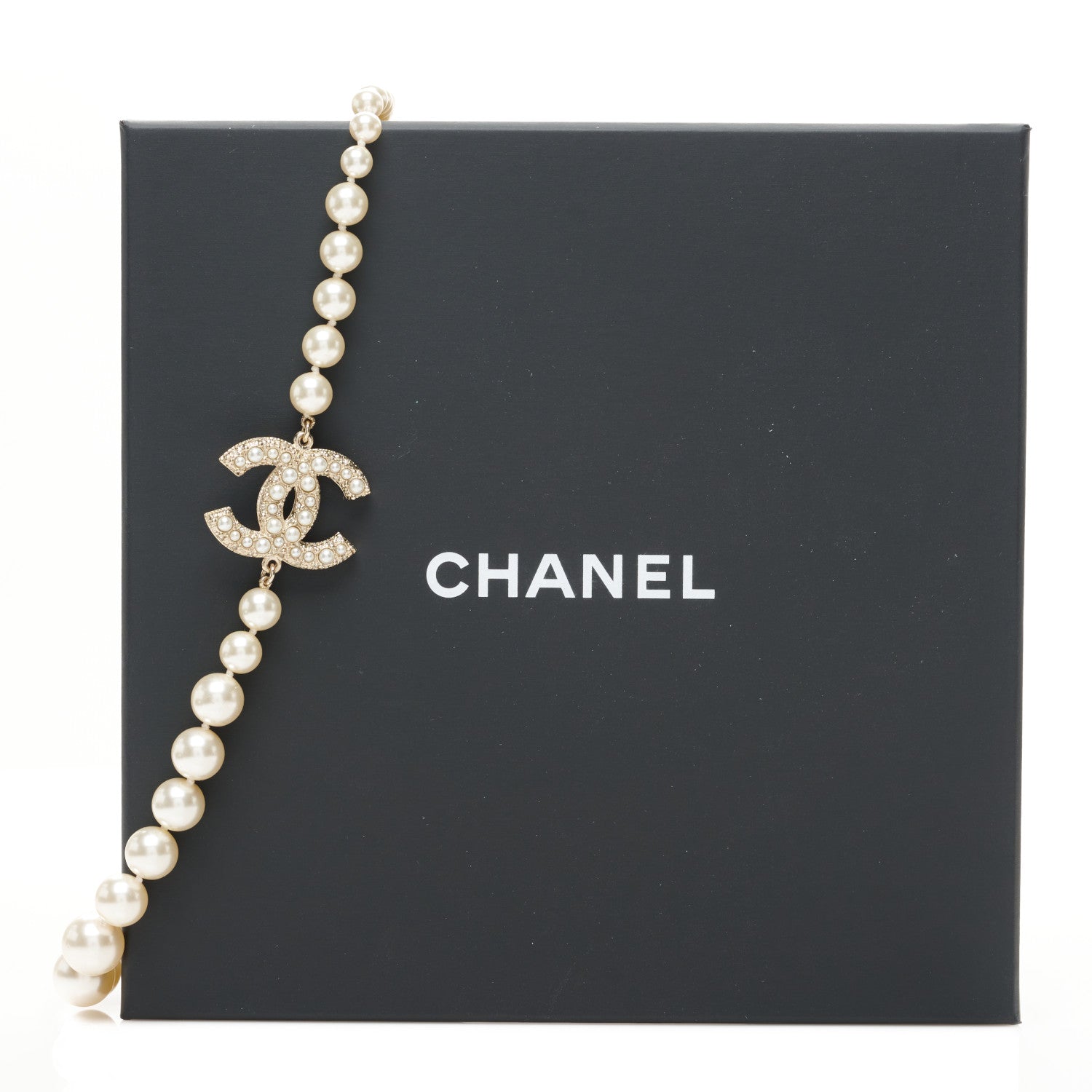 Chanel Pearl CC 100th Anniversary Necklace Light Gold 6 of 6