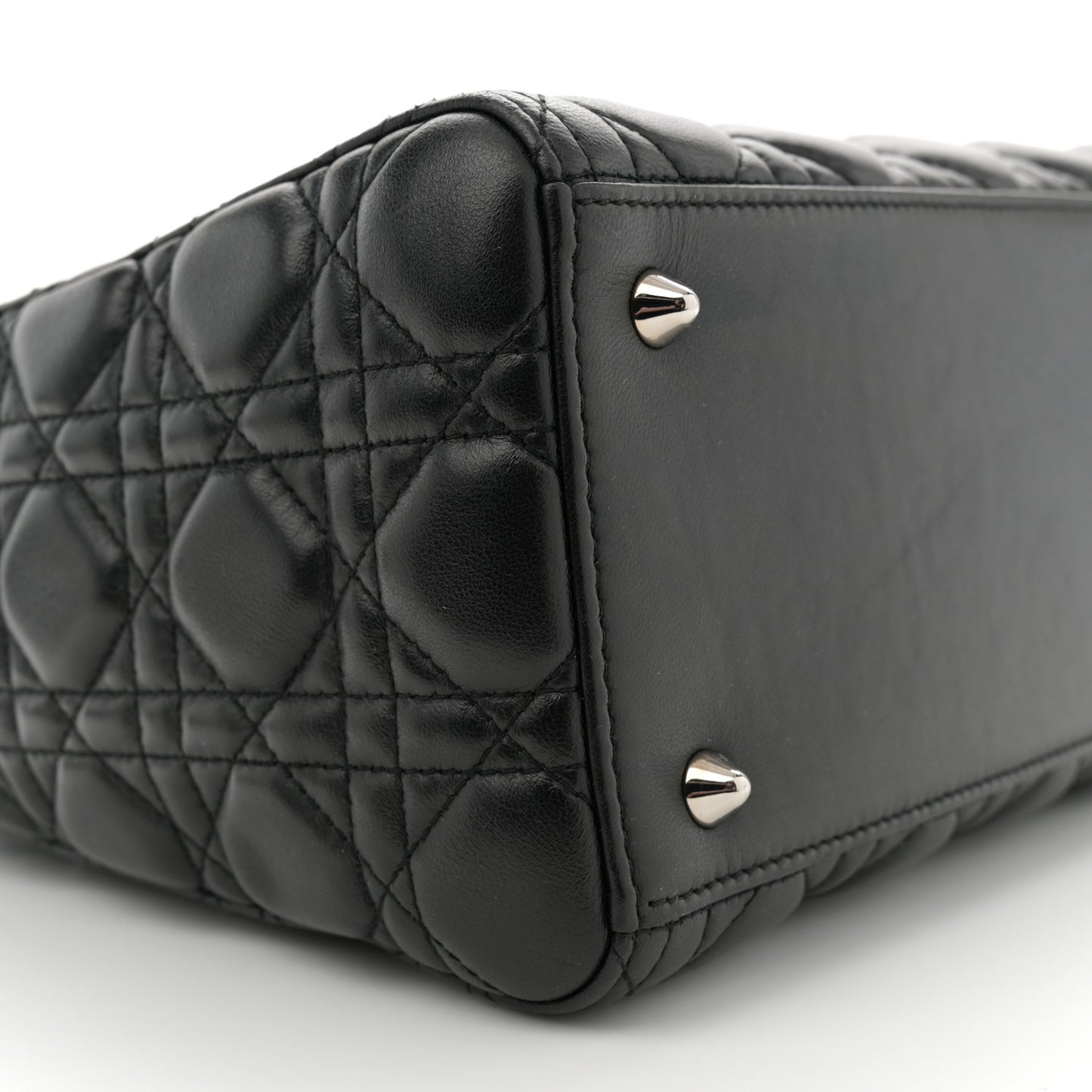 Lambskin Cannage Medium Lady Dior Black