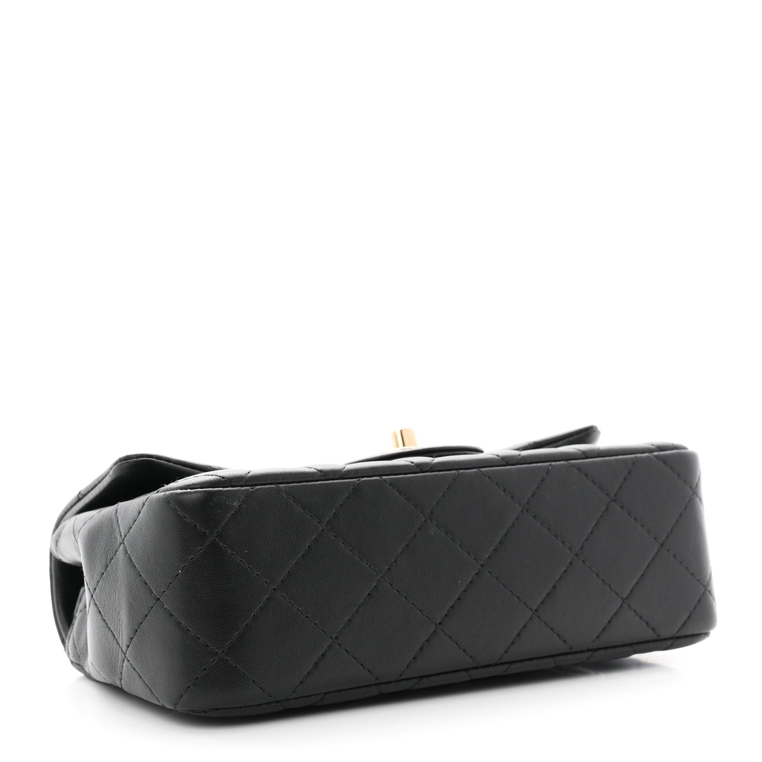 Chanel Lambskin Quilted Mini Rectangular Flap Black 4 of 11
