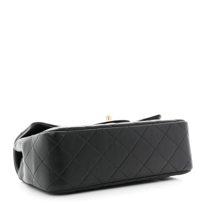 Chanel Lambskin Quilted Mini Rectangular Flap Black 4 of 11