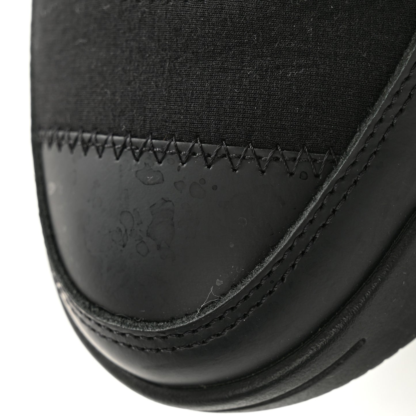 Velvet Calfskin Mixed Fibers CC Sneakers 40 Black